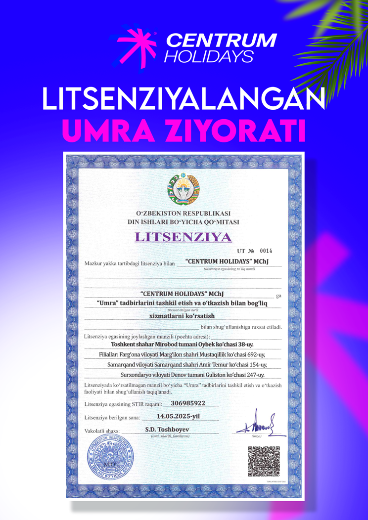 Umra Xorazm Umra Ziyorati Narxi 2026 2026 Umra Sertifikati Bor - 2026 CENTRUM UMRA